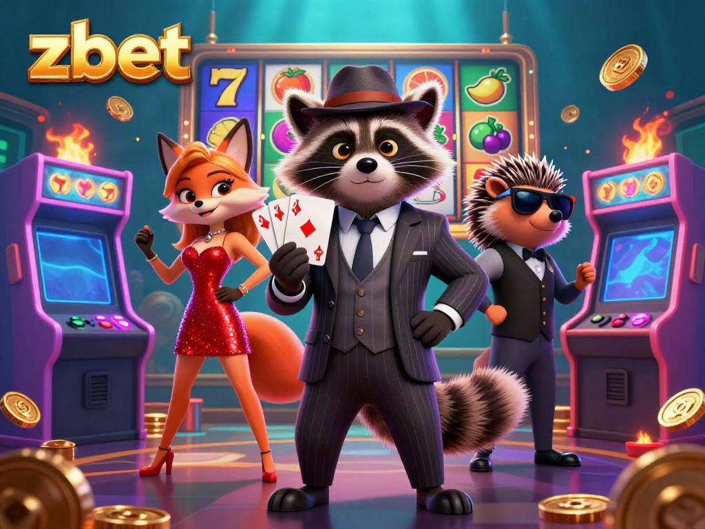Experience the thrill of zbet with vibrant casino characters and dynamic game elements in a captivating setting.