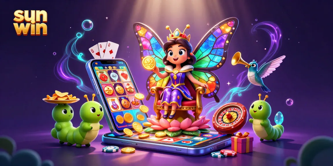 Experience the sun win excitement with vibrant 3D casino characters and dynamic gaming elements.