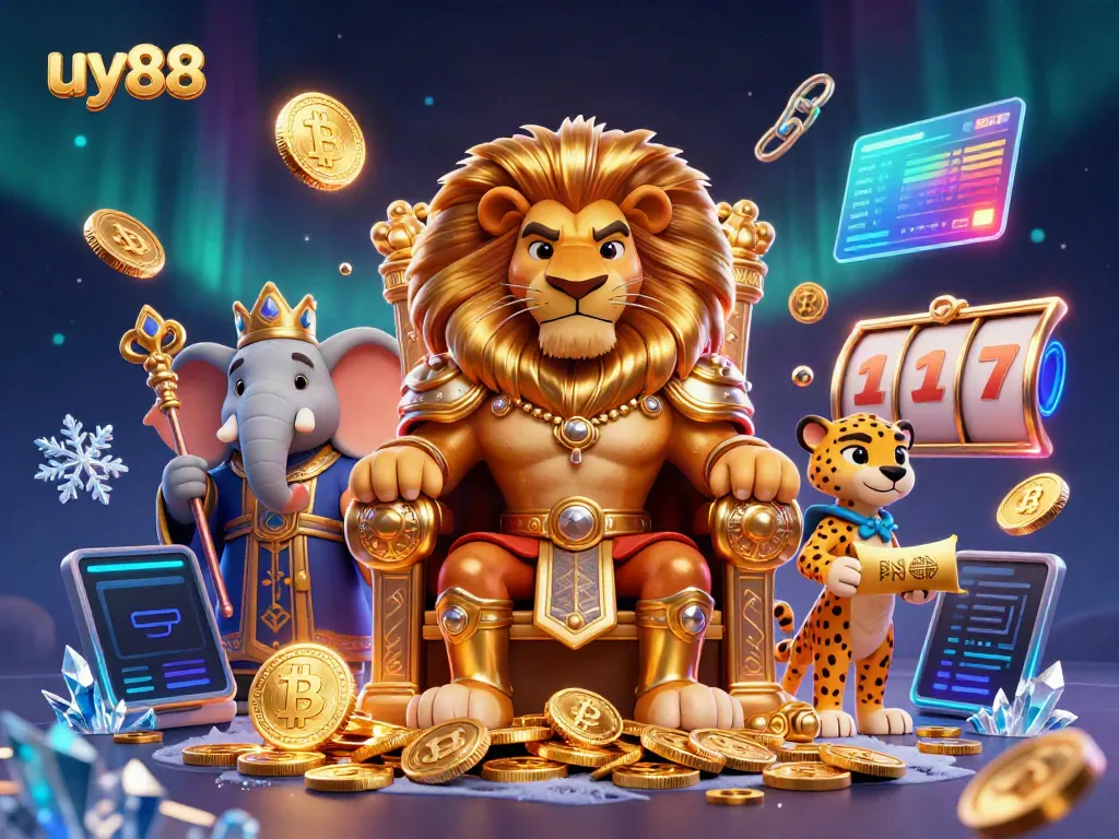 Experience winning strategies with uy88 in an engaging casino atmosphere featuring vibrant characters and dynamic game elements.