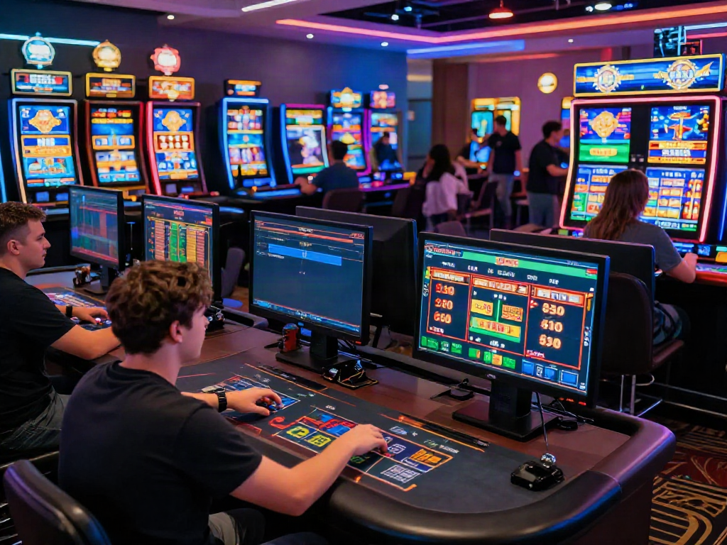 SIN88 nhà cái vibrant online gaming scene with engaging players and live tables.